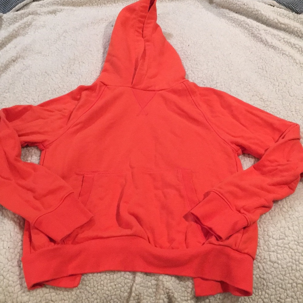 Athleta open back orange/red hoodie xs
